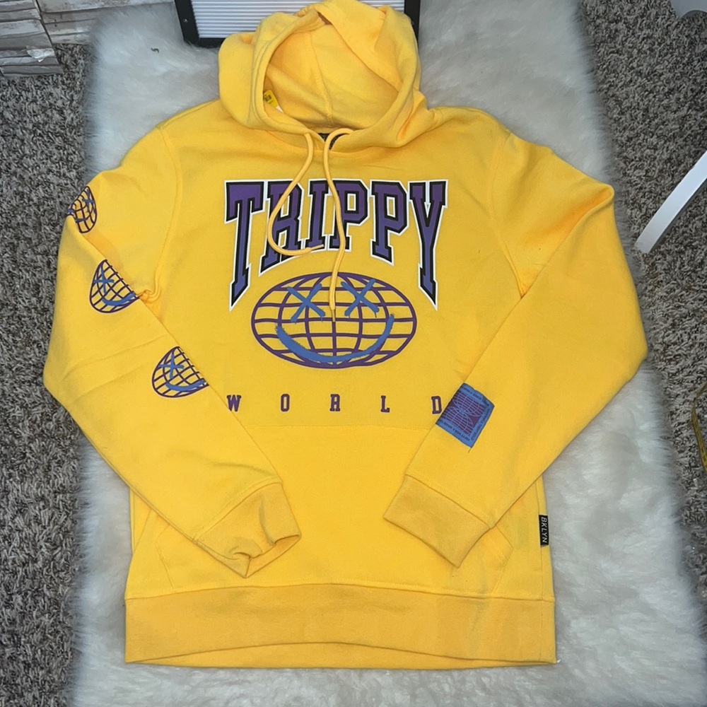 BROOKLYN CLOTH Trippy World Yellow Sweater